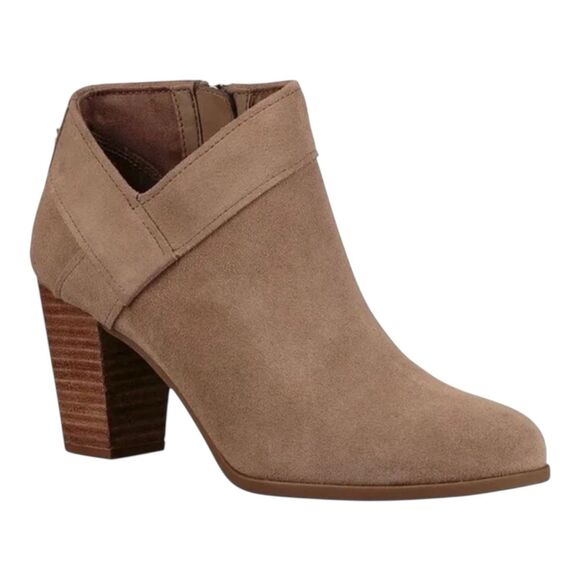 Koolaburra by UGG Women's Size 7 Amalea Ankle Boots Tan Suede Bootie Career Work - Picture 1 of 10